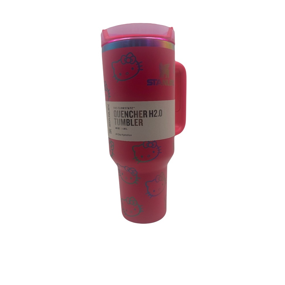 Hello Kitty Peony 40 oz Stainless Steel Insulated Tumbler With Straw Handle